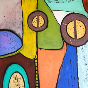 Порталы в другие измерения. 120x100, Акрил, холст, 2021 год  / Продано: 60 000р